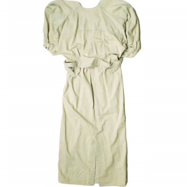 新品 PHOTOCOPIEU フォトコピュー 23AW 日本製 ASTRID - MIDI DRESS デニムロングワンピース 36 PINK BEIGE 定価82, トップス_12