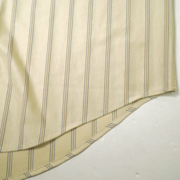 新品 KANEMASA PHIL. カネマサフィル 24AW 日本製 46G Atmosphere Stripe No Collar Pulloverノーカラーシャツ KM24A-026 M BEIGE g20077_5