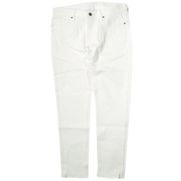 新品 e JEANS イージーンズ 日本製 岡山児島 ストレッチテーパードホワイトデニムパンツ e-L805 27inch(4) WHITE ジップフライ ジーンズの通販は