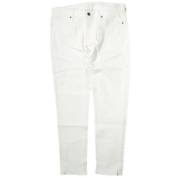 新品 e JEANS イージーンズ 日本製 岡山児島 ストレッチテーパードホワイトデニムパンツ e-L805 26inch(3) WHITE ジップフライ ジーンズの通販は 5,470円