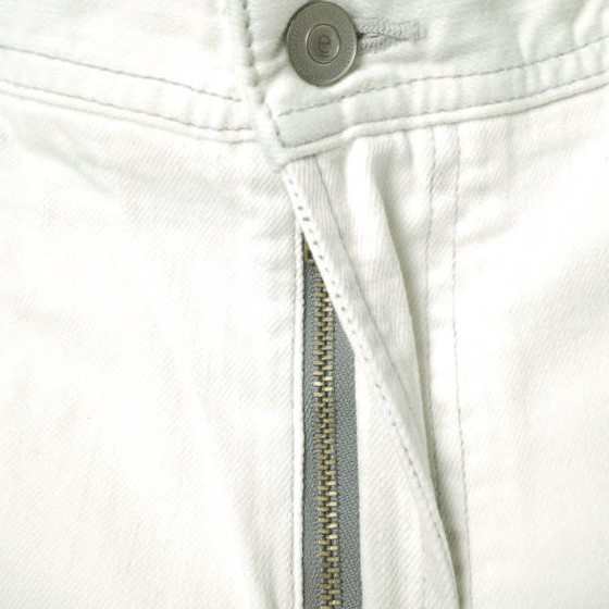新品 e JEANS イージーンズ 日本製 岡山児島 5ポケットホワイトデニムパンツ e-18ss-p05 3 WHITE ジップフライ ジーンズ ボトムスの通販は