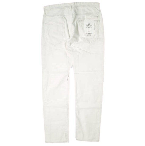 新品 e JEANS イージーンズ 日本製 岡山児島 5ポケットホワイトデニムパンツ e-18ss-p05 3 WHITE ジップフライ ジーンズ ボトムスの通販は