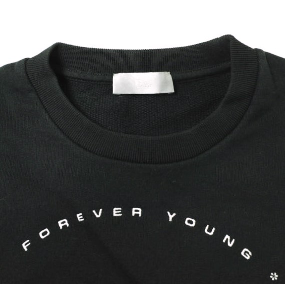 Dior HOMME ディオールオム 19SS Dior By Dior Sweatshirt サークルロゴ刺繍スウェット 333J666W5864 XS ブラック 裏毛 KIM JONES g20222の通販は