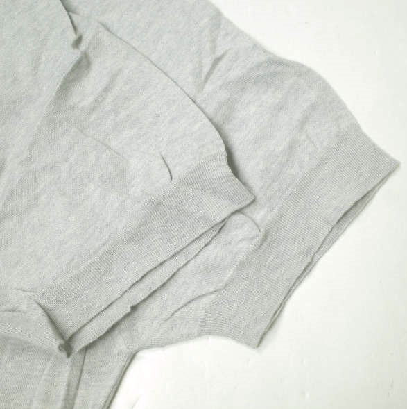 DRUMOHR ドルモア イタリア製 ハイゲージショートスリーブクルーネックニット 1118-343-0211 48 ライトグレー セーター プルオーバー