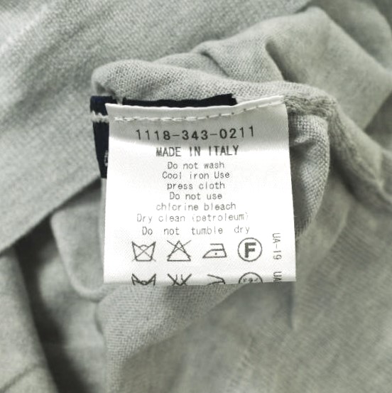 DRUMOHR ドルモア イタリア製 ハイゲージショートスリーブクルーネックニット 1118-343-0211 48 ライトグレー セーター プルオーバー