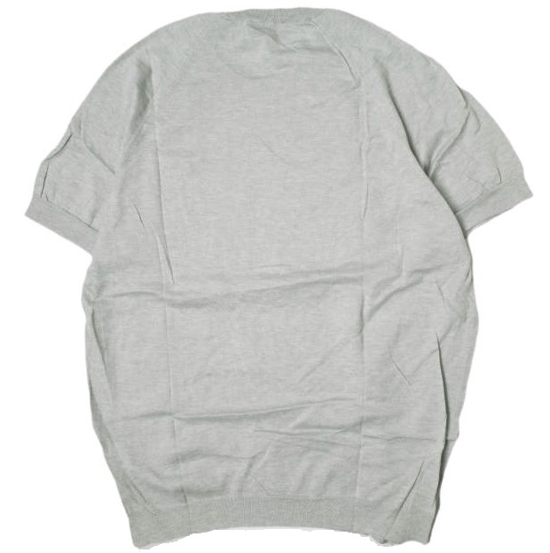 DRUMOHR ドルモア イタリア製 ハイゲージショートスリーブクルーネックニット 1118-343-0211 48 ライトグレー セーター プルオーバー