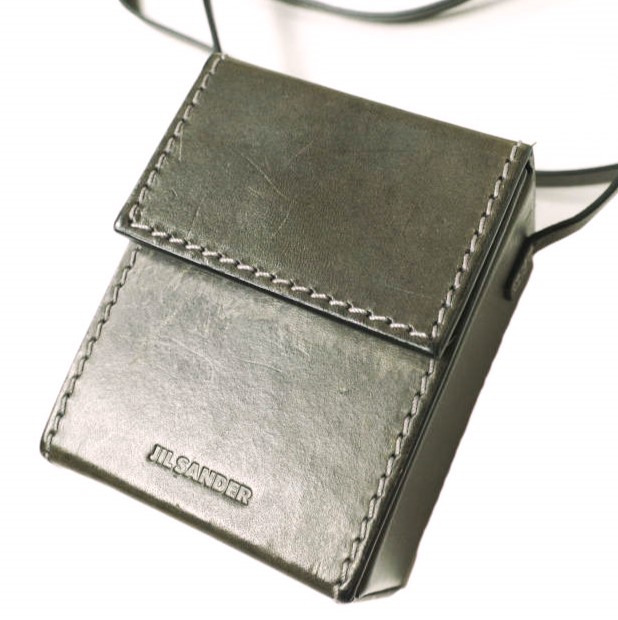 JIL SANDER ジルサンダー イタリア製 BOX CROSSBODY ボックスクロスボディーバッグ Dk.Brown ショルダーバッグ カバン