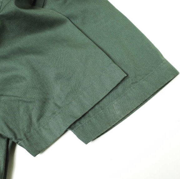 LEMAIRE ルメール 22SS BUTTON NECK TOP コットンツイル ボタンネックプルオーバーシャツ M221 TO132 LF729 46 DARK SLATE GREEN_5