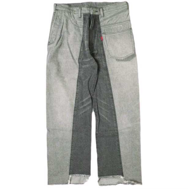 Danke Schon ダンケシェーン reDNM 90degrees リメイクデニムパンツ 21A-PTL010-DS M グレー ジップフライ ジーンズ ボトムスの通販は