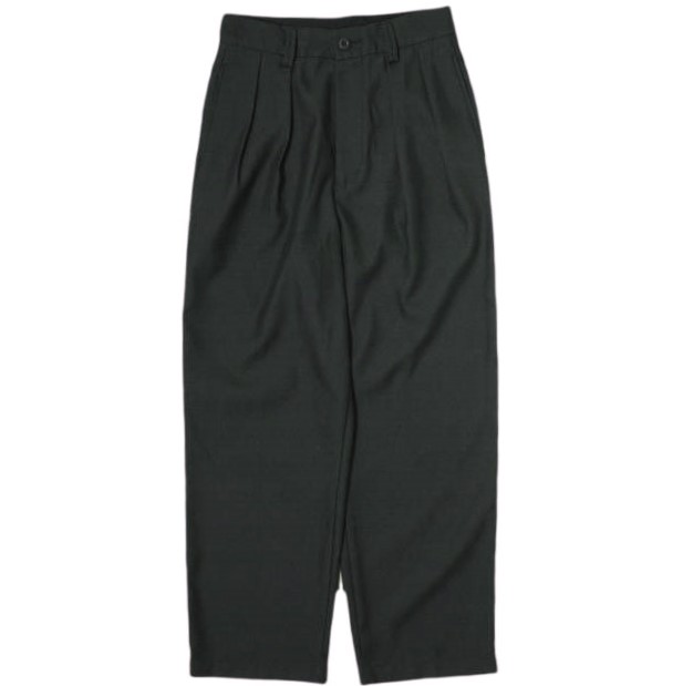 D.M.G. ドミンゴ 日本製 ツータックトラウザーパンツ 14-280T M ブラック DOMINGO  ボトムスの通販は 5,442円