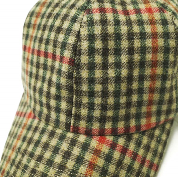 Bshop 078 CITE ビショップ ウールチェック6パネルキャップ B-H0137 CAP Free BEIGE 帽子【中古】【Bshop 078 CITE】 Bshop 078 CITE ビショップ ウールチェック6パネルキャップ B-H0137