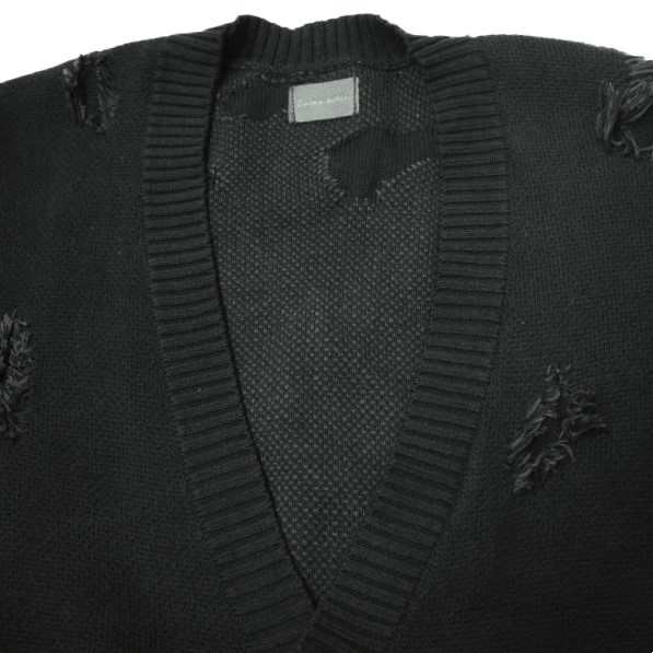 Danke Schon ダンケシェーン 23AW PREMIUM COTTON OVERSIZE DAMAGE KNIT CARDIGAN ダメージニットカーディガン 23A-KNL008-DS ブラックの通販は Danke Schon ダンケシェーン 23AW PREMIUM COTTON OVERSIZE DAMAGE KNIT CARDIGAN ダメージニットカーディガン 23A-KNL008-DS ブラックの通販は