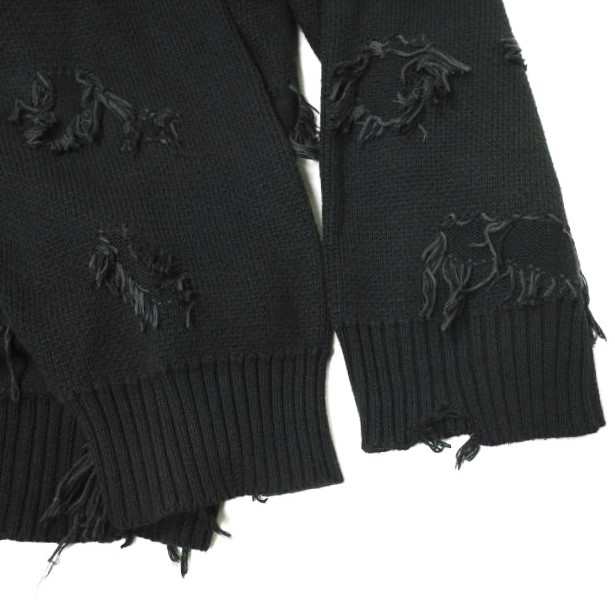 Danke Schon ダンケシェーン 23AW PREMIUM COTTON OVERSIZE DAMAGE KNIT CARDIGAN ダメージニットカーディガン 23A-KNL008-DS ブラックの通販は Danke Schon ダンケシェーン 23AW PREMIUM COTTON OVERSIZE DAMAGE KNIT CARDIGAN ダメージニットカーディガン 23A-KNL008-DS ブラックの通販は