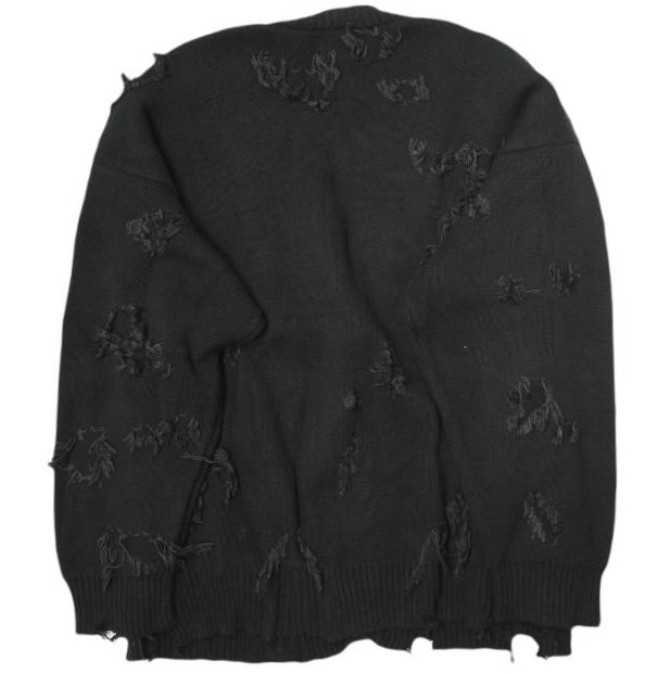 Danke Schon ダンケシェーン 23AW PREMIUM COTTON OVERSIZE DAMAGE KNIT CARDIGAN ダメージニットカーディガン 23A-KNL008-DS ブラックの通販は Danke Schon ダンケシェーン 23AW PREMIUM COTTON OVERSIZE DAMAGE KNIT CARDIGAN ダメージニットカーディガン 23A-KNL008-DS ブラックの通販は