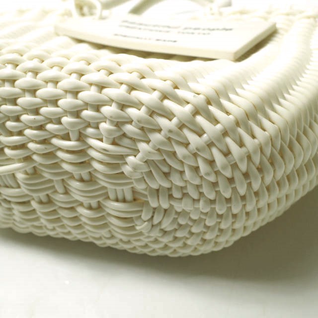 beautiful people ビューティフルピープル Tube Knitting Basket S チューブニッティングバスケット ecru ハンドバッグ かごバッグ