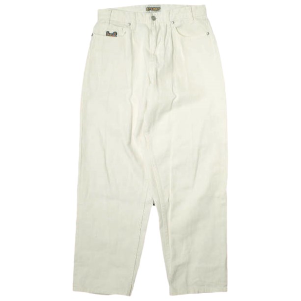 HUF ハフ CROMER SIGNATURE PANT クローマーシグニチャーパンツ PT00242 28 WHITE デニム ジーンズ ジップフライ ボトムスの通販は 6,355円