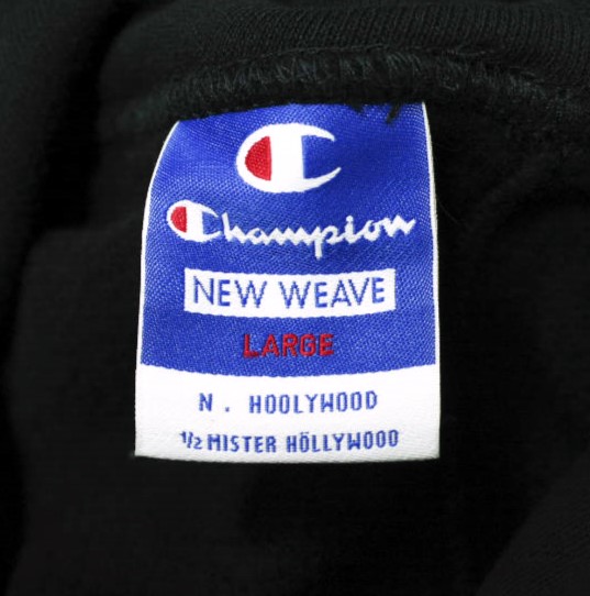 新品 N.HOOLYWOOD x Champion エヌハリウッド チャンピオン 25SS MOCK NECK HOODIE モックネックフーディー C8-B113 L BLACK パーカー_5