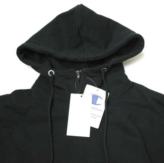 新品 N.HOOLYWOOD x Champion エヌハリウッド チャンピオン 25SS MOCK NECK HOODIE モックネックフーディー C8-B113 L BLACK パーカー_4