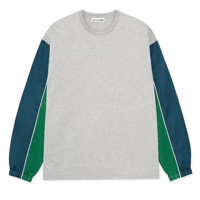 新品 SOFTHYPHEN ソフトハイフン 25SS REFLECT PIPING TRACK L/S TEE リフレクターパイピングトラックロングスリーブTシャツ 04 GRAYの通販は 11,825円