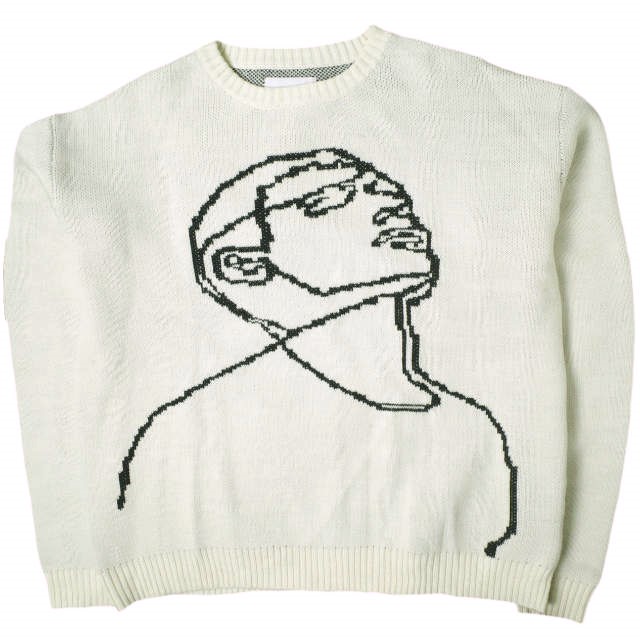 HELIOT EMIL エリオットエミル 17AW Face Knitted Sweater HELIOT EMIL エリオットエミル 17AW Face Knitted Sweater
