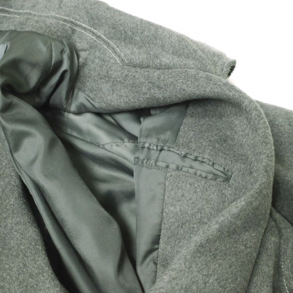 GEN_DAI ゲンダイ 23AW LONG COAT ベルテッド ウールオーバーコート 1 グレー カットオフ チェスター アウター GEN_DAI ゲンダイ 23AW LONG COAT ベルテッド ウールオーバーコート 1