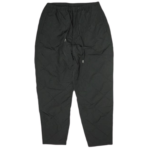 H BEAUTY&YOUTH エイチ ビューティーアンドユース OLMETEX QUILTED OVER PANTS キルティングパンツ 1214-174-8577 L ブラック イージー