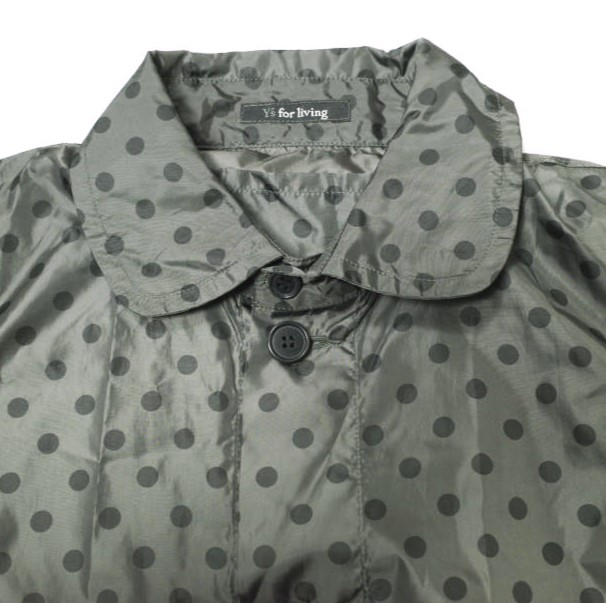 Ys for living ワイズフォーリビング ポルカドット ラウンドカラー