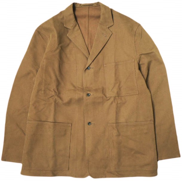 Graphpaper グラフペーパー 18AW 日本製 Cotton Double Cloth jacket コットンダブルクロスジャケット GM183-20055 2 BROWN アウター