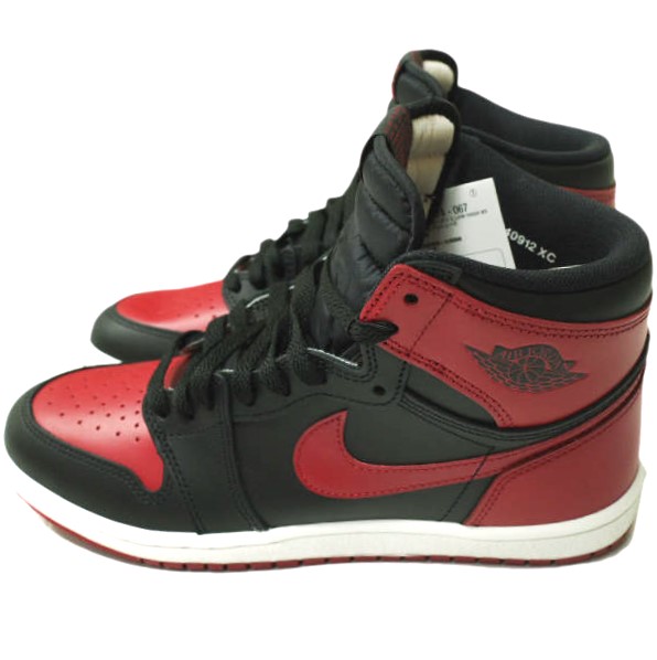 新品 NIKE ナイキ 25SS AIR JORDAN 1 HI 85 BRED 2025 エアジョーダン 1 ハイ 85 ブレッド HV6674-067 US9.5(27.5cm) BLACK/VARSITY RED