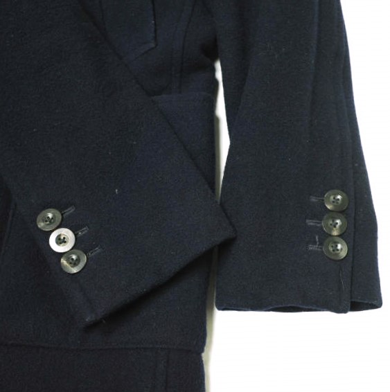 FUJITO フジト 日本製 ソフトメルトンウールチェスターコート S ネイビー アウター FUJITO フジト 日本製 ソフトメルトンウールチェスターコート S ネイビー アウター