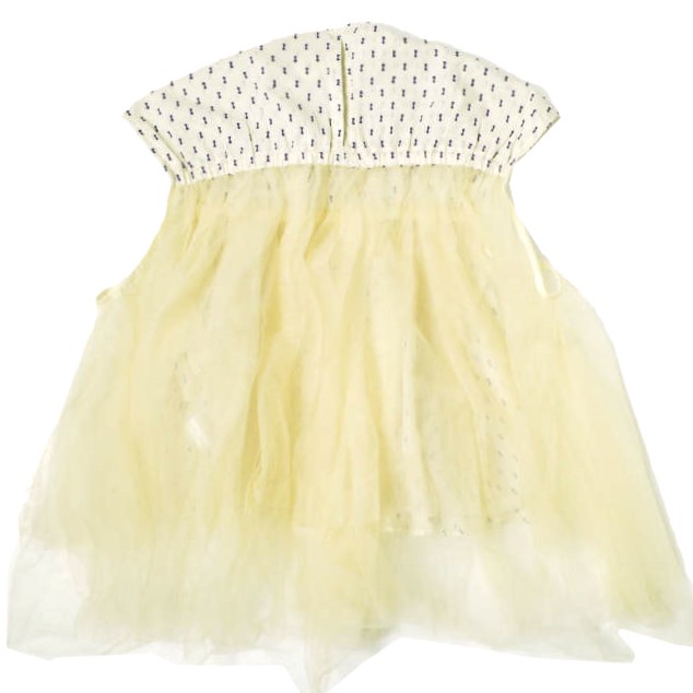 RhodolirioN ロドリリオン 23SS Frill Top - Tulle & Cut Dobby フリル 