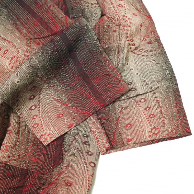 Needles ニードルス 22SS 日本製 Pullover Parka - R/W Jacquard レーヨンウール プルオーバーパーカー KP098 L RED ロング トップス_3