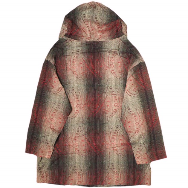 Needles ニードルス 22SS 日本製 Pullover Parka - R/W Jacquard レーヨンウール プルオーバーパーカー KP098 L RED ロング トップス Needles ニードルス 22SS 日本製 Pullover Parka - R/W Jacquard