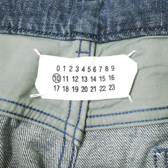 Maison Margiela 10 メゾンマルジェラ イタリア製 ここのえ期 5ポケットスリムストレートデニムパンツ 30KA087 46 Indigo ジーンズ Maison Margiela 10 メゾンマルジェラ イタリア製 ここのえ期 5