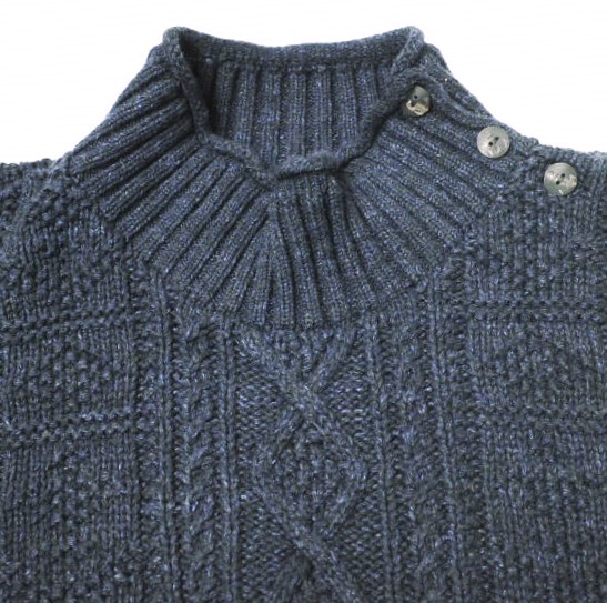 RRL ダブルアールエル 24AW アランニット コットンモックネック