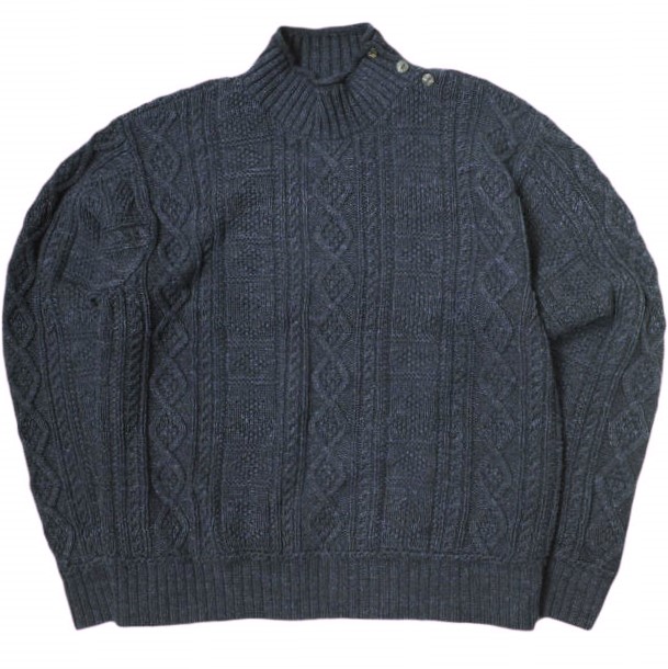 RRL モックネック　コットンニット RRL Ralph Lauren ダブルアールエル モックネックニット 782943503001