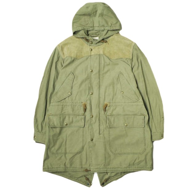 RRL ダブルアールエル 24AW レザーヨークサティーンパーカー