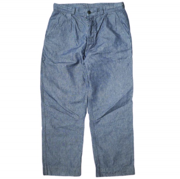 SOVEREIGN ソブリン 日本製 コットン/リネン 1プリーツインディゴパンツ 1114-246-8360 L Indigo UNITED ARROWS ボトムス