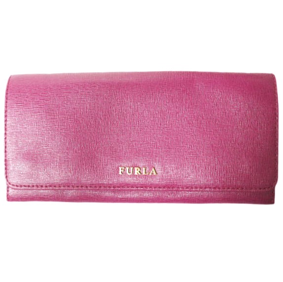 新品 FURLA フルラ BABYLON 二つ折りロングウォレット 00755160 パープル 長財布 バビロン