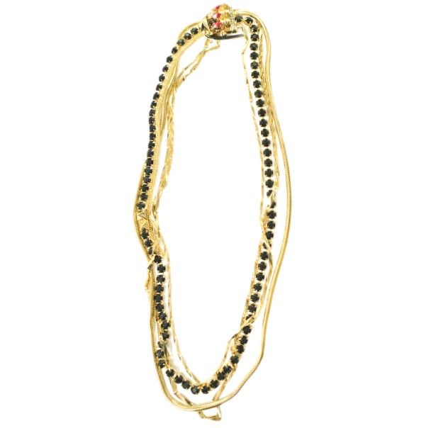 新品 IOSSELLIANI イオッセリアーニ 4連ネックレス CO33 GOLD 定価52,800円 アクセサリー