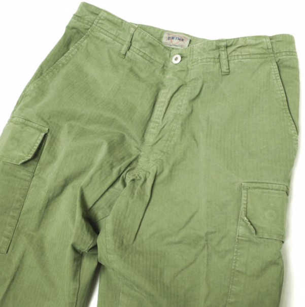 新品 J.W.BRINE ジェイダブリューブライン イタリア製 VALE コットンヘリンボーンカーゴパンツ 14582 29 OLIVE 定価29,700円 ボトムス