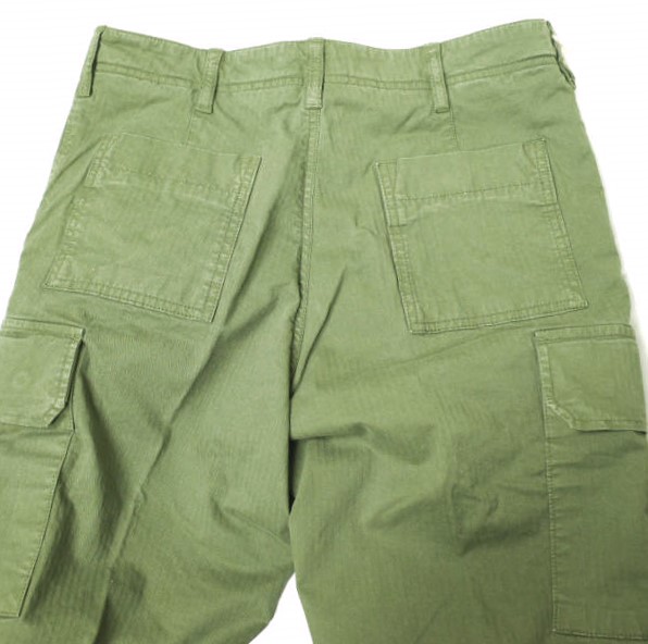 新品 J.W.BRINE ジェイダブリューブライン イタリア製 VALE コットンヘリンボーンカーゴパンツ 14582 29 OLIVE 定価29,700円 ボトムス