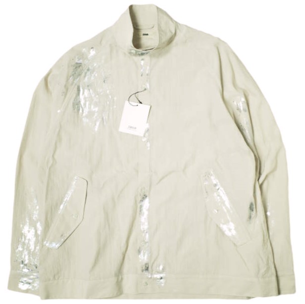 新品 EMAM エマム 25SS 日本製 Painted Swing Top Shirt ペイントスイングトップシャツ EM25SS-SH001 1 CREAM 長袖 ハリントンジャケット