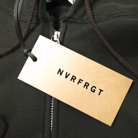 新品 NVRFRGT ネヴァーフォーゲット 25SS PANELLED ZIP UP HOODIE パネルドジップアップフーディ NF251T01 2 DARK BROWN 裏毛 パーカー_3