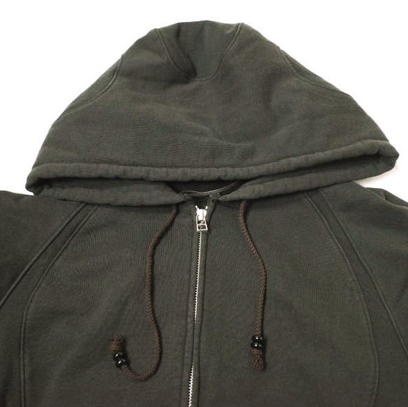 新品 NVRFRGT ネヴァーフォーゲット 25SS PANELLED ZIP UP HOODIE パネルドジップアップフーディ NF251T01 2 DARK BROWN 裏毛 パーカー 新品 NVRFRGT ネヴァーフォーゲット 25SS PANELLED ZIP UP HOODIE