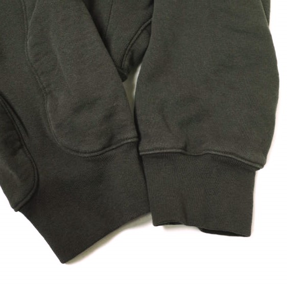 新品 NVRFRGT ネヴァーフォーゲット 25SS PANELLED ZIP UP HOODIE パネルドジップアップフーディ NF251T01 2 DARK BROWN 裏毛 パーカー_6