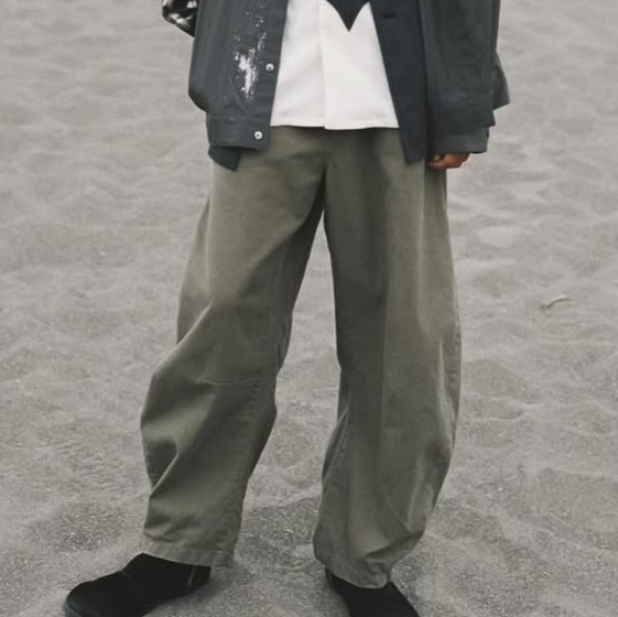 新品 EMAM エマム 25SS 日本製 Cotton Twill Balloon Pants コットン