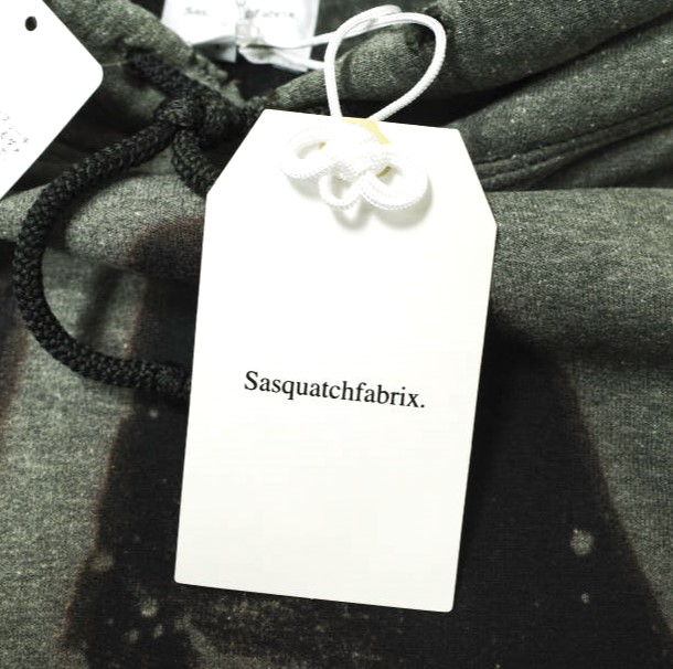 新品 SASQUATCHfabrix. サスクワァッチファブリックス 24AW DESTROY HOODIE ハイパーブリーチ ダメージ加工プルオーバーパーカー L BLACK_3