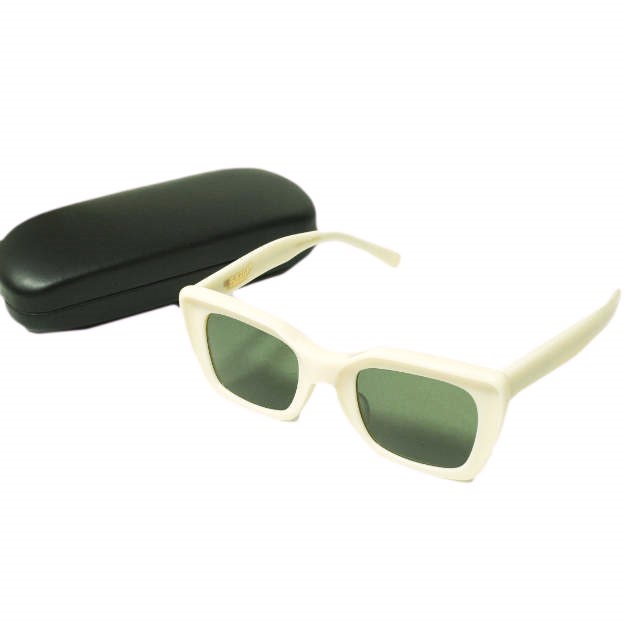 新品 UNDERCOVER アンダーカバー 23AW 日本製 スクエアフレーム サングラス UC1C4E01 IVORY/DARK GREEN 定価60, 眼鏡 メガネ_3