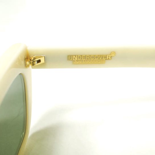 新品 UNDERCOVER アンダーカバー 23AW 日本製 スクエアフレーム サングラス UC1C4E01 IVORY/DARK GREEN 定価60, 眼鏡 メガネ_7